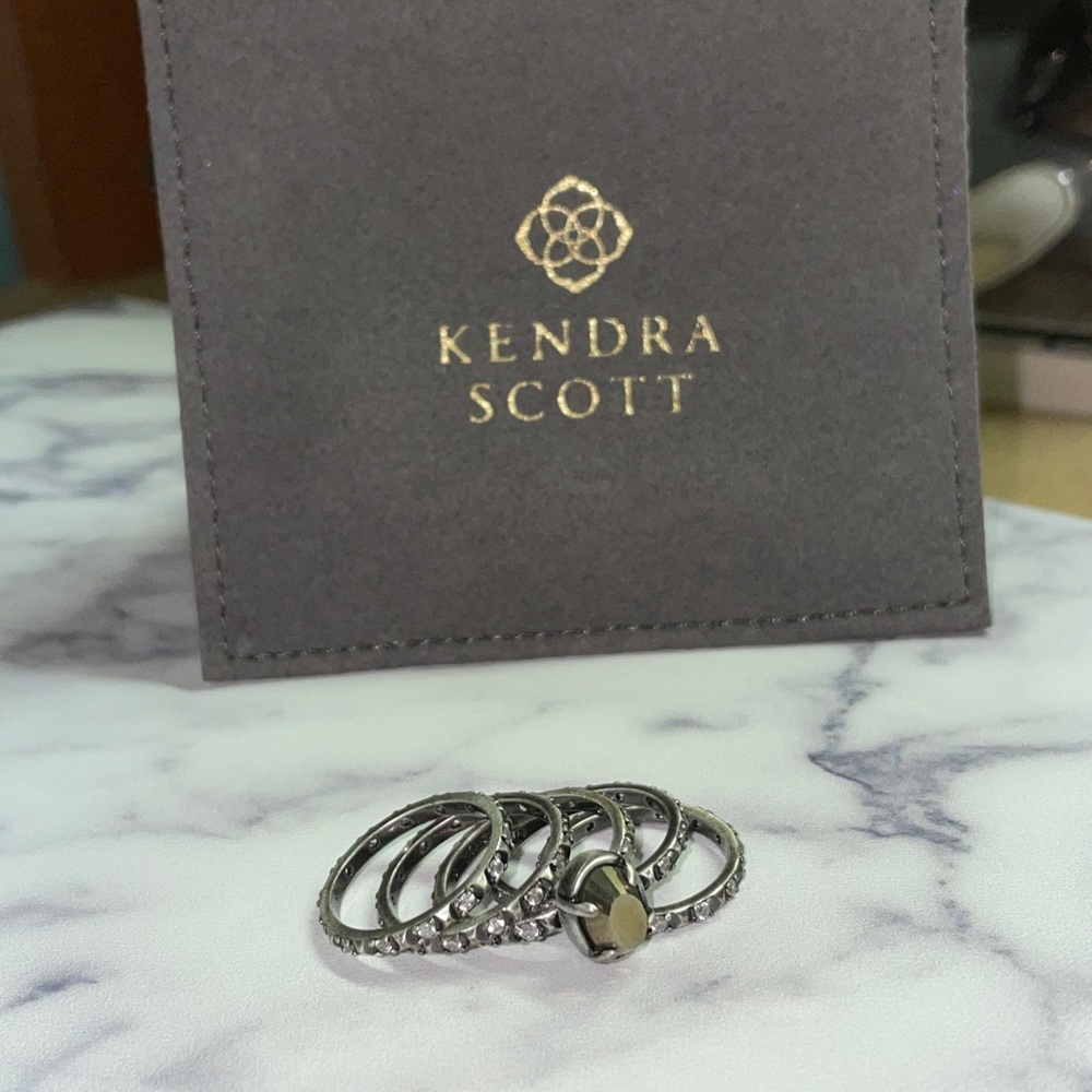 Kendra Scott Size 6 Silver Stackable Ring Set - image 2